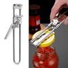 Non-slip Stainless Steel Can and Bottle Opener, Adjustable Handheld Can Opener for Easy Use