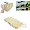 Outdoor Retractable Waterproof Patio Awning - Sun & Dust Protection, Multiple Colors Available