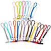 Short Polyester Phone Wrist Lanyards Scratch-Proof Multiple Candy Colors with Free Adhesive Pads for USB Drives Keys