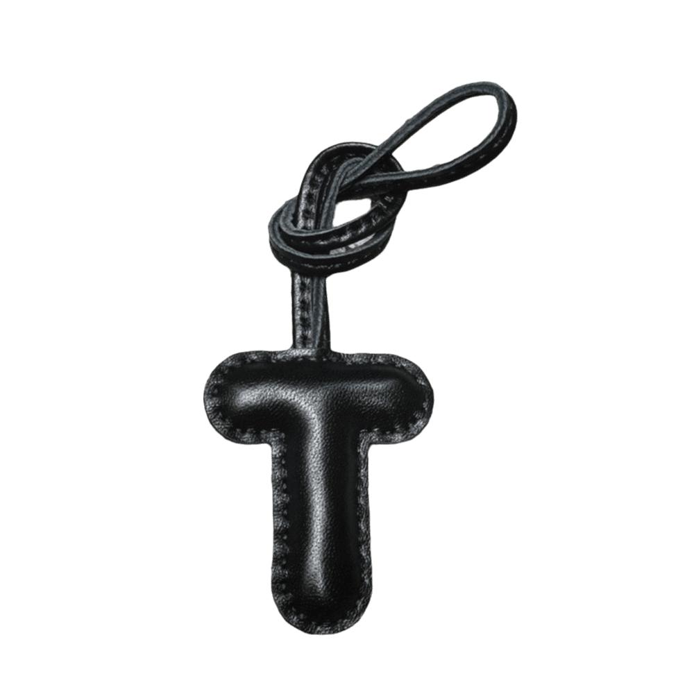 

26 Initials Leather Alphabet Key Chain High-end Car Pendant Handbag Accessories Style T