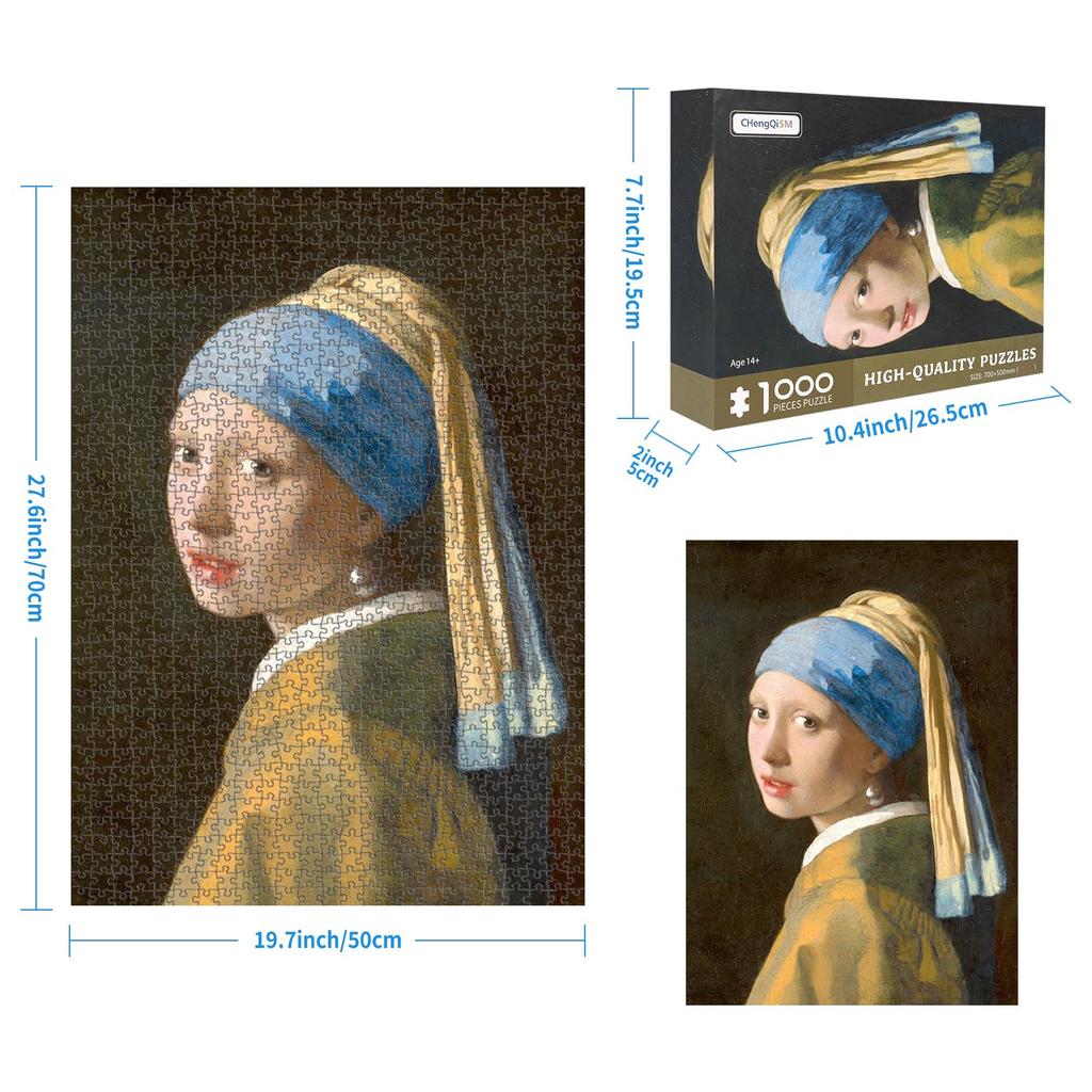 CHengQiSM Jigsaw Great a Stylish Interior Gift 1000-Piece Puzzle, "The Masterpiece" (70x50cm),