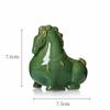 Cute Ru Kiln Ceramic Green Horse Tea Pet Tea Ornaments Chinese Tea Accessories Handcrafted Tang Horse Figurine Ceramic TeaPet