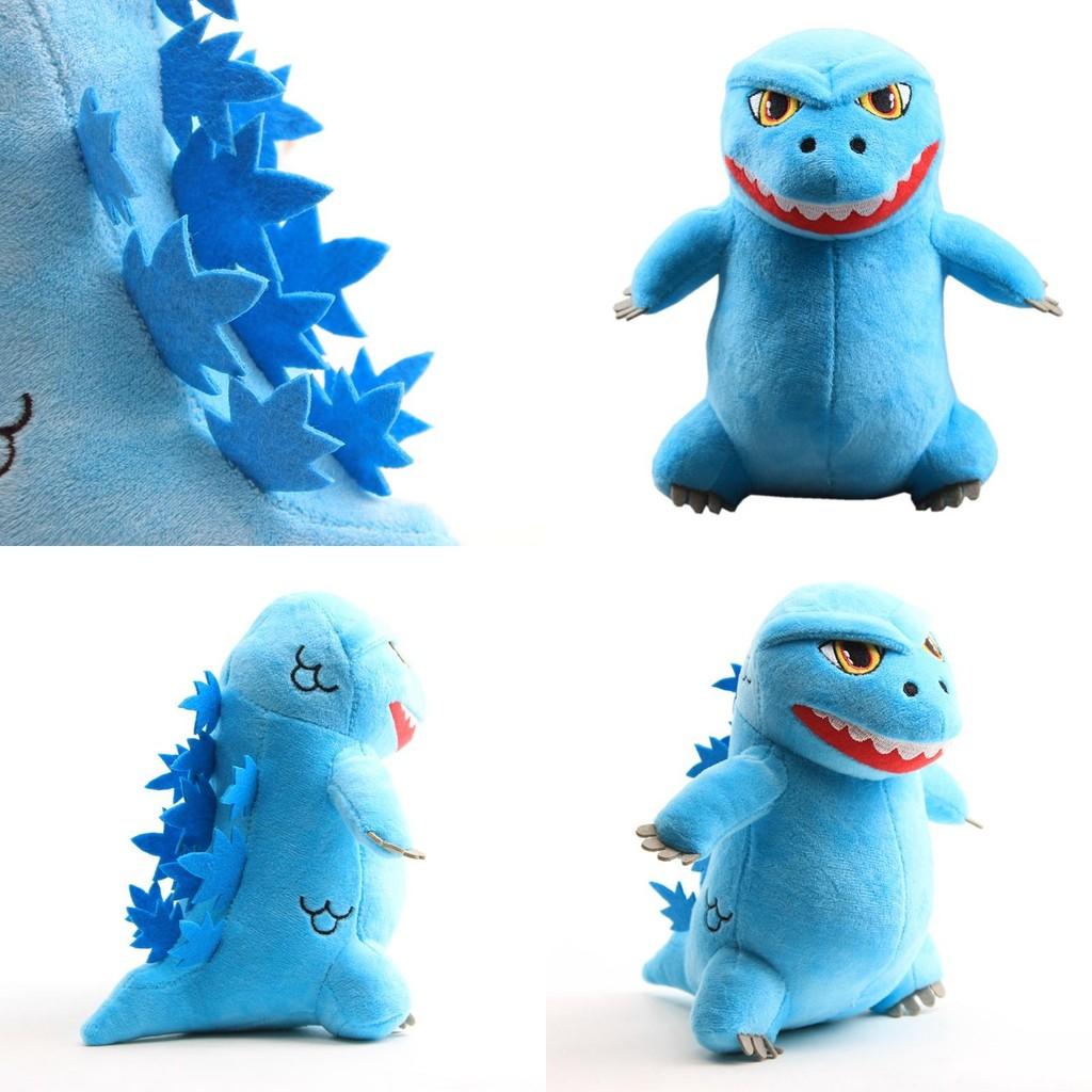 Adorable 20cm Godzilla Monster Plush Toy Blue Soft Stuffed Doll For Kids