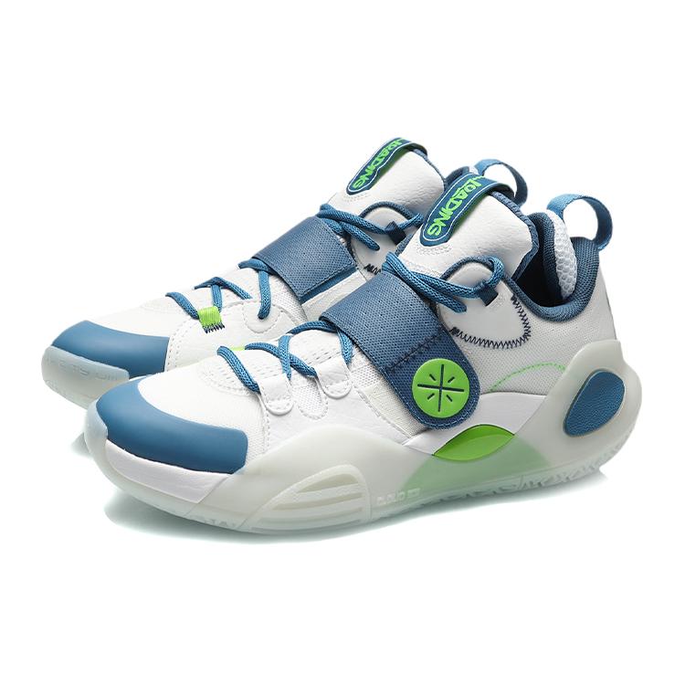 New LiNing All City8 All City 8 Cushioning Anti Slip And Wear Resistant Low Top Basketball Shoes Blue White ABAQ069-1