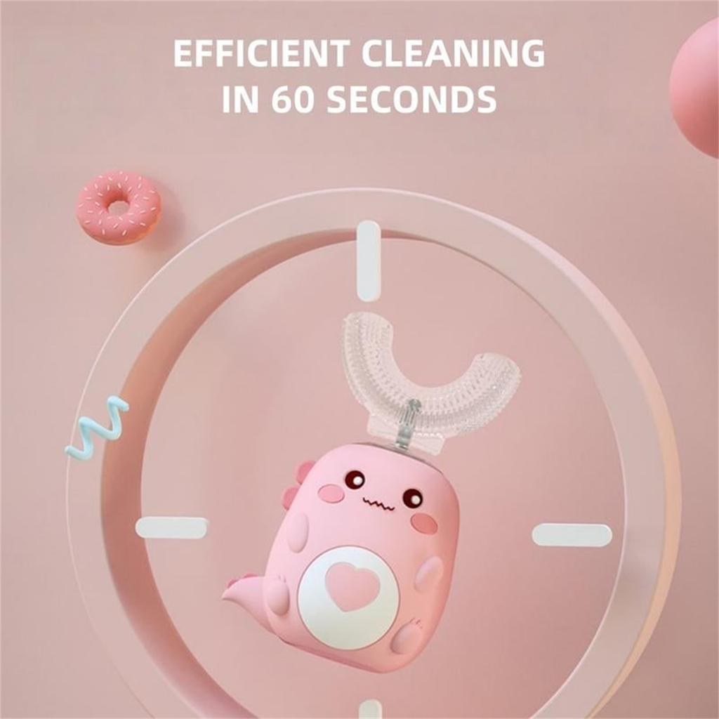 Kids U Shaped Electric Toothbrush Food Grade Silicone Brush Head U-shaped