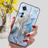 Phone Cover for OPPO Reno11 F 5G Case Black Silicone TPU Fashion Marble Print Shells for Oppo Reno 11F Protective Capa Soft Bags