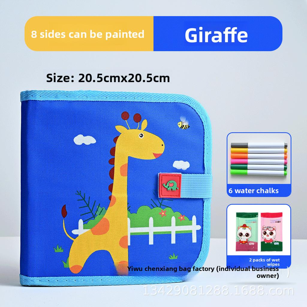 Children's Drawing Board Erasable Painting Book Coloring Water Chalk Cartoon Household Multi-functional Graffiti Drawing Board