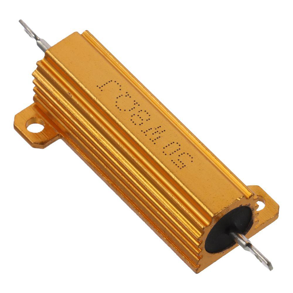 8 Ohm Aluminum Case Resistor 5% Tolerance  Durable