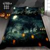Halloween Duvet Cover Set Thumbedding Halloween Decor Mysterious Forest Bedding Set Polyester Double Queen King Size Quilt Cover