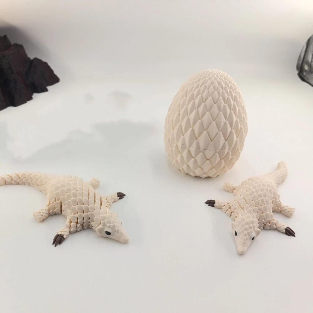 Creative 3D Printed Pangolin Toy Articulated Pangolin Sculpture Movable Joint Decoration