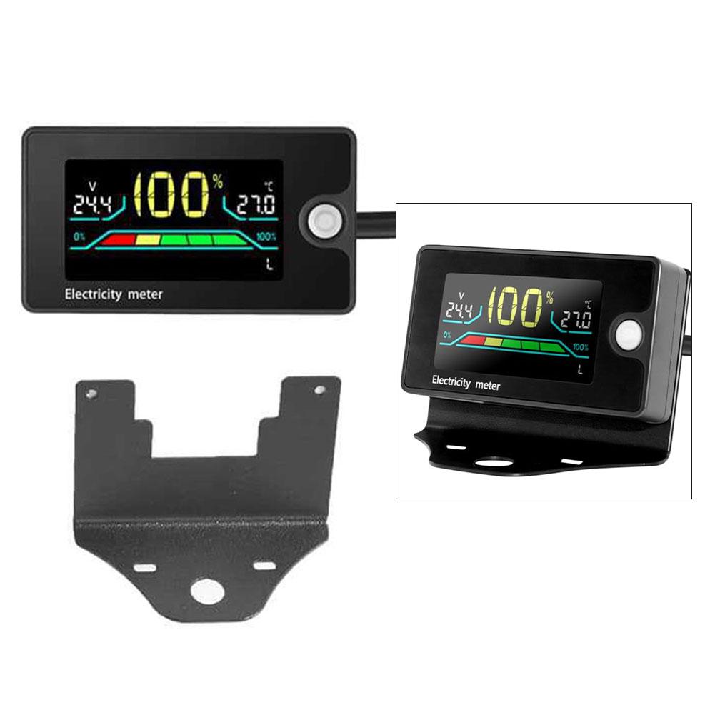 LCD Digital Voltage Battery Capacity Indicator For Golf Cart Battery Meter Battery Monitor With Colorful LCD Display For Car RV