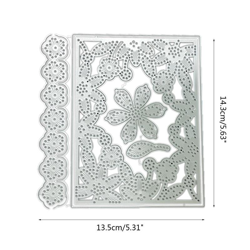 Flower Frame Metal Cutting Dies Handmade Crafts DIY Scrapbooking Embossing Supplies for Children Kids Girls Boys