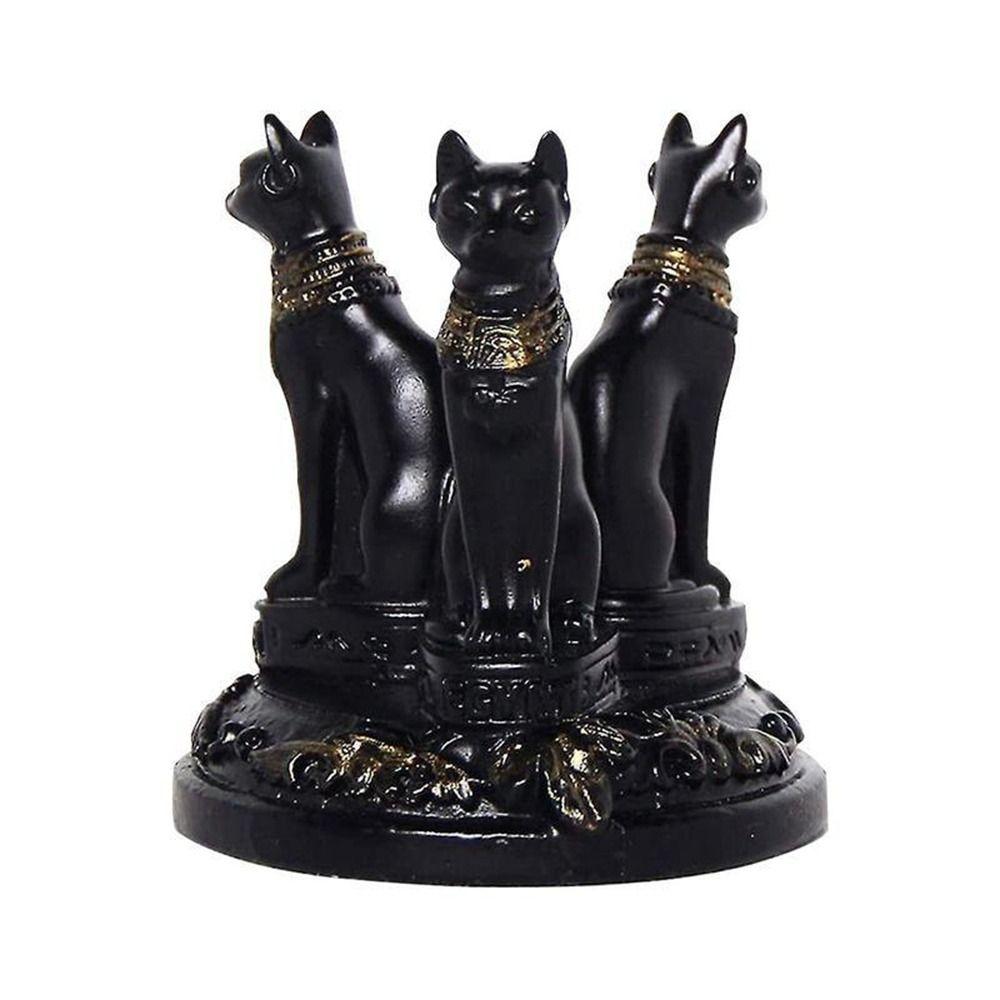 

Black Cat Goddess Statues Resin Display Bracket Unique Display Base Tabletop чёрный