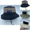 Summer Nylon Fisher Hat With Wide Brim And Sun Protection For Outdoor Activities