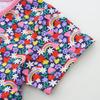 Vestito Estivo per Bambina Stampa Cartoni Animati Moda Manica Corta Gonna Bambina Girocollo Vestito Principessa