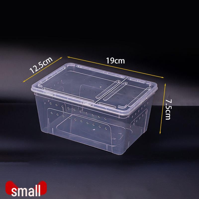 Transparent Multi-Size Handheld Pet Breeding Box and Tank for Turtles, Goldfish, and Hamsters