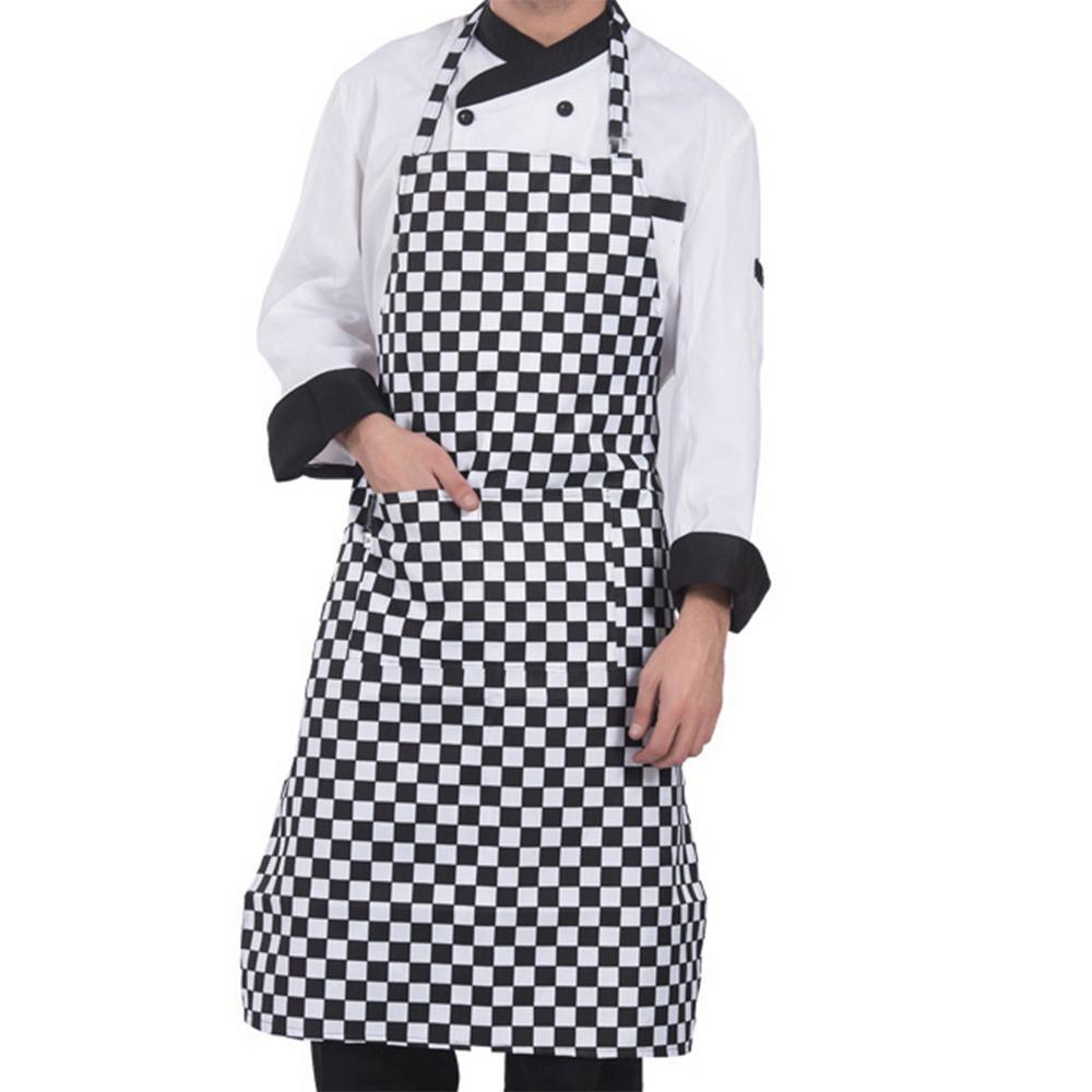 

1pc Adjustable Adult Apron Striped Restaurant Chef Apron Outdoor Camping Picnic Kitchen Cook Aprons