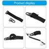 Tie Belt Wrap Straps Fishing Poles Tether with Coiled Lanyard Fishing Casting Rods Holder Belt Wire