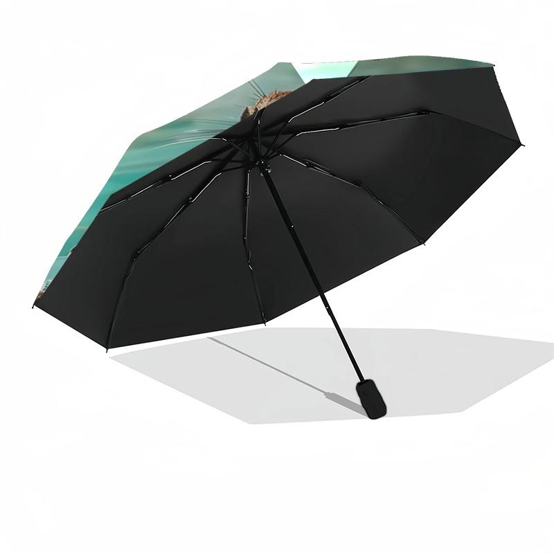 Capybara Themed Travel Umbrella 8 Ribs Automatic Opening and Closing,Portable Folding Design,Compact and Stylish Umbrella Suitable for Out