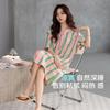 Summer nightdress women's pure cotton short-sleeved 1011 new girls pajamas summer cute girl style beautiful loungewear