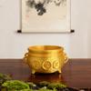 3D Printed Golden Treasure Bowl Wealth Prosperity Basin Figurine Bring Good Luck Fortune Money Pot Feng Shui Ornament