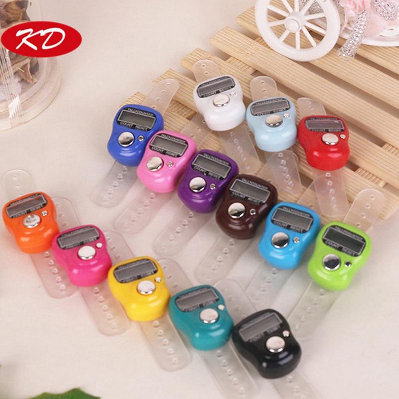 Random Digit Digital Lcd Electronic Finger Hand Ring Knitting Row Tally Counter