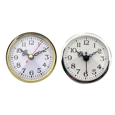 Diameter 80mm Round Clock Insert Bells Handicraft Inlaid Quartzs Bells Head Bells Cores for Clock Repair and Crafting