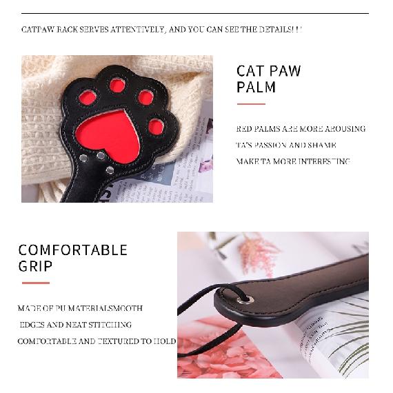 BLACKWOLF Cute BDSM Spanking Paddle Beat Cat Claw Sex Paddle Slave Kinky SM Products Bondage Whip Sex Toys for Couples