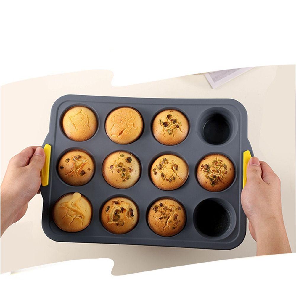 Silicone Silicone Cake Mold Reusable Mini Baking Molds Silicone Muffin Tray Homemade Bread