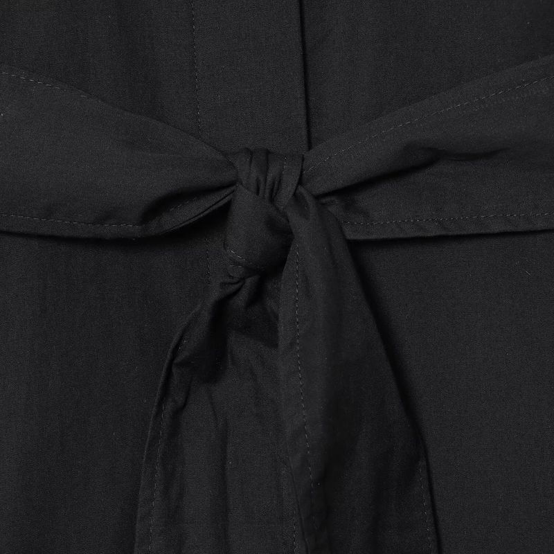 Kaslead New Arrival Women's Fashion Style Fashion Loose Lace-up Poplin Shirt 8627260800