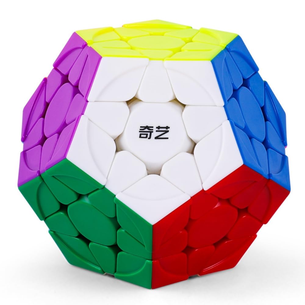 Bucubke QY Qiheng S2 Mega Gaminx 3x3 Magic Cube, Authentic Stickerless QY Dodecahedron 2024 Cube Puzzle Magic Cube, QY Qiheng V2 Mega Gaminx Cube