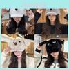 Angry Dog Winter Plush Baseball Cap With Warmth For Girls