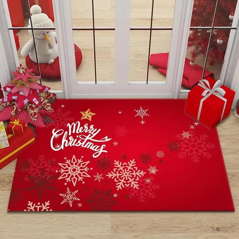Kerstsfeer Deurmat Vlekbestendig & Wasbaar Entreehalmat Badkamerkleed Feestelijke Huisdecoratie