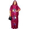 Plus Size Women's Muslim Robe with Headscarf - Middle East & Africa Style, Hot Drill Design.