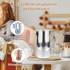 Stainless Steel Water Pitcher with Lid & Handle Large Capacity Cold Drink Kettle Milk Frothing Jug for Beverage Tea Juice Coffee
