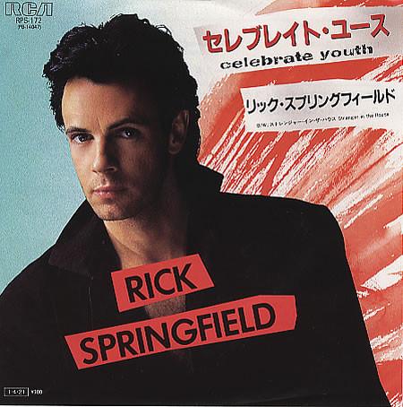 7inch Record RICK SPRINGFIELD - Celebrate Youth RPS172 RCA 1985 Japan Dance & Electronica Used