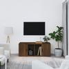 816807 vidaXL TV Cabinet Brown Oak 100x35x40 Cm Engineered Wood
