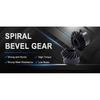 45# Steel 1M 20T To 80T Spiral Bevel Gear 1 Modulus 1 : 4 90 Degrees Differential Gears Same Ratio Diameter 6mm 8mm Hole