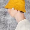 VARZAR Monogram Label Color Bucket Hat Yellow