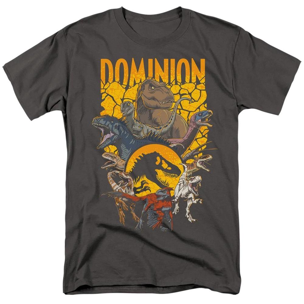 Jurassic World - Dominion Pack Illustrated -  Unisex Children s T-shirt - Gray 130