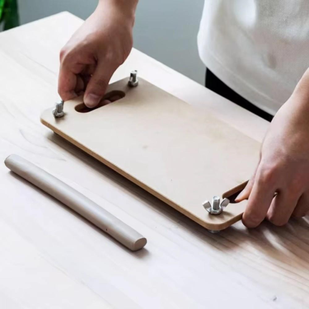 Adjustable Thickness Pottery Modeling Board Handmade Pottery Craft Mud Strip Making Tool