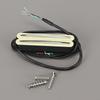 FLEOR 1PCS Electric Guitar Dual Rails Pickup Ceramic 4-Wires 9K Guitar Parts, Black/White/Cream Choose