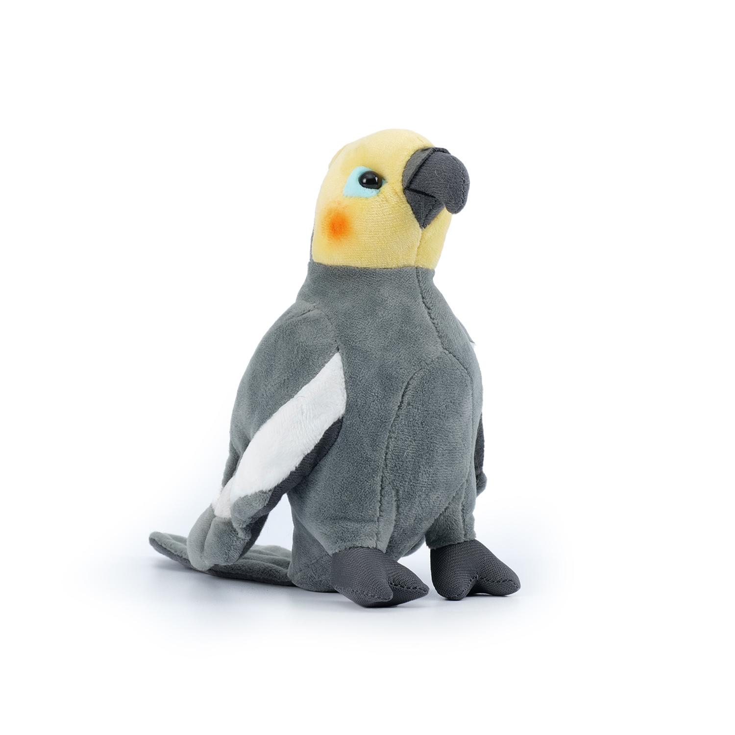 

Creative Real Lifelike Parrot Cockatiel Plush Toys Miniature Cute Owl Soft Stuffed Doll Photo Props Home Garden Decor Ornament