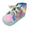 Mischievous Sneakers Dog Toy Chewing Stuffed Toy Shoes Making Sound Rope Present Gift Small Dog (Pink)