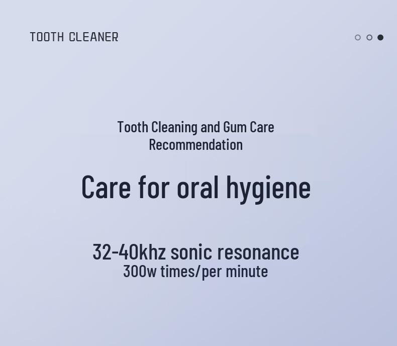 Portable Ultrasonic Water Flosser and Tooth Cleaner