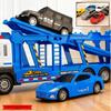 Alloy Double-Layer Transport Flatbed Toy Truck for Boys, Inertial Model for Ages 3-6