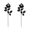 2 Halloween Eyeball Rose Bouquet for Party Table Vase Decoration