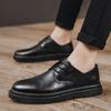 Leather Shoes Men's Spring Stepping On Small Leather Shoes Business Dress Dual-purpose Casual Shoes Men's Shoes Black Shoes