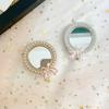 Pearl Mirror Bowknot Royal Crown Suport telefon drăguț Inel pentru Iphone Universal Android Suport telefon pliabil pentru doamnă, femei, fată