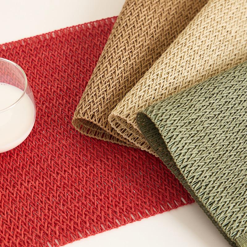 1PC Linen Table Mat Placemat Coasters Doily Dining Decor Tableware Mat Pad For Home Wedding Party Home Decoration
